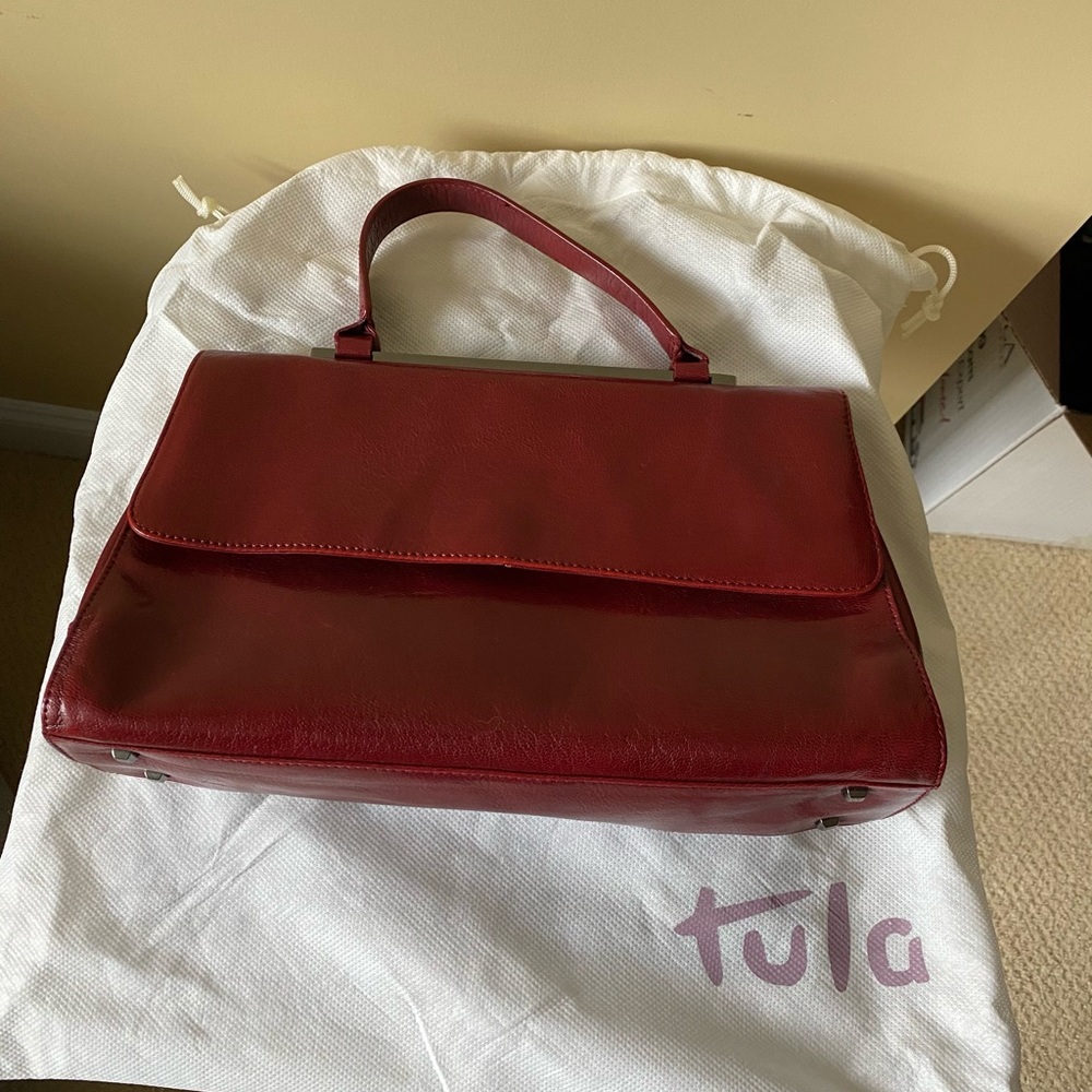 Red glossy bag